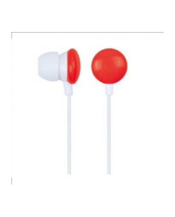 Gembird słuchawki stereo douszne MP3, 3.5mm Jack, czerwone (90 cm)