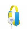 JVC Słuchawki dziecięce HA-KD5-Y ograniczenie głośności, naklejki, przewód 0.8m - nr 1