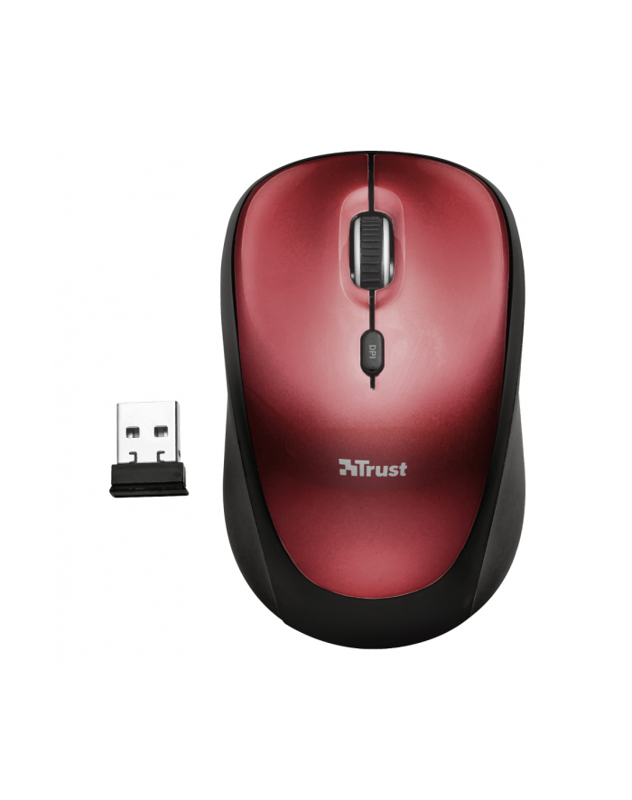 Trust Yvi Wireless Mouse - red główny