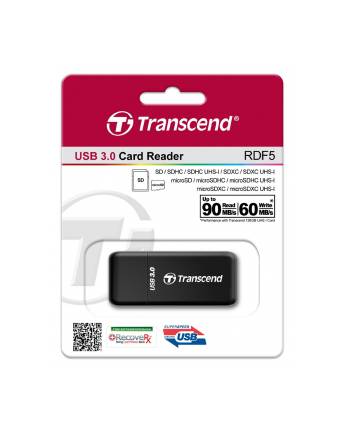 TRANSCEND Card Reader F5, USB 3.0, Black