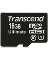 TRANSCEND Micro SDHC Class 10 UHS-I 600x, MLC, 16GB (Ultimate) + adapter - nr 16