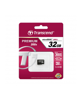 TRANSCEND Micro SDHC Class 10 32GB (bez adaptera)