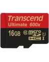 TRANSCEND Micro SDHC Class 10 UHS-I 600x, MLC, 16GB (Ultimate) + adapter - nr 19