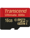 TRANSCEND Micro SDHC Class 10 UHS-I 600x, MLC, 16GB (Ultimate) + adapter - nr 28