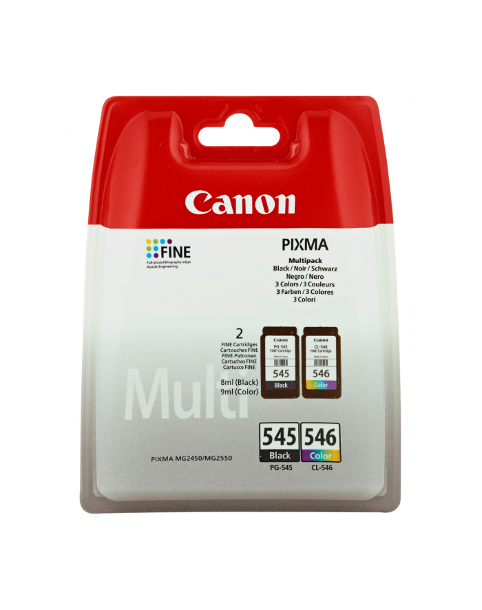 Tusz Canon PG-545/CL-546 Multi pack BLISTER with security | PIXMA MG2450 główny