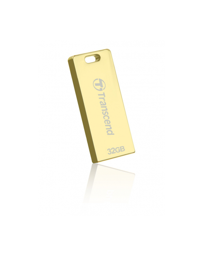 TRANSCEND USB Flash Disk JetFlash®T3G, 32GB, USB 2.0, Golden (Odporny na kurz, wodę i wstrząsy) główny