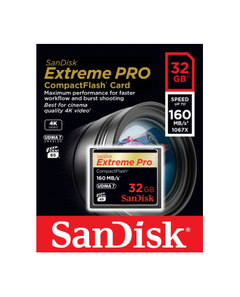 Sandisk karta Compact Flash Extreme 32GB (transfer 160 MB/s)
