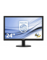 Monitor Philips LED 243V5LHAB/00, 23.6'' FHD, DVI/HDMI, ES 6.0, czarny - nr 11