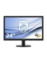 Monitor Philips LED 243V5LHAB/00, 23.6'' FHD, DVI/HDMI, ES 6.0, czarny - nr 33
