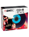 Emtec płyta CD-R  vinylowa  700MB| 52x|slim 10-pak ] - nr 1