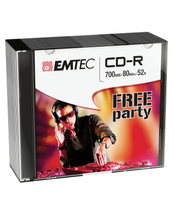 Emtec płyta  CD R |700MB| 52X | 80 MIN| slim 10-pak|