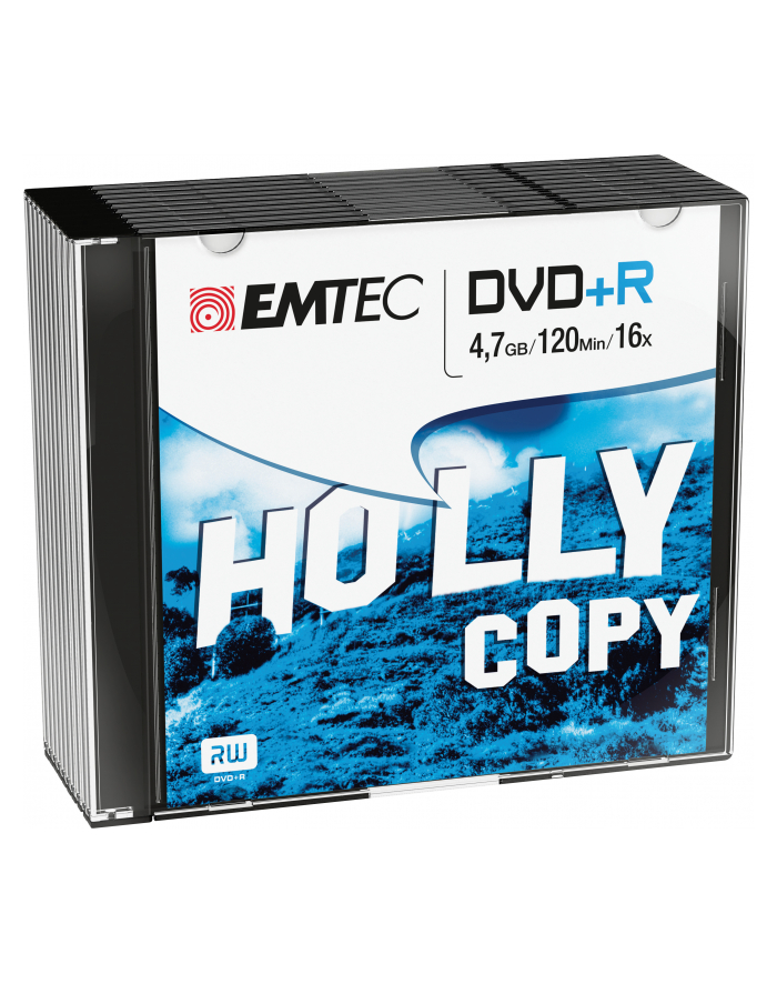 Emtec płyta  DVD+R[ 4.7GB  | 16x | SLIM 10-pak ] główny