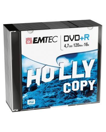 Emtec płyta  DVD+R[ 4.7GB  | 16x | SLIM 10-pak ]