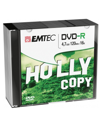 Emtec płyta   DVD-R [ 4.7GB  | 16x ] slim 10-pak.|