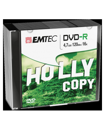 Emtec płyta   DVD-R [ 4.7GB  | 16x ] slim 10-pak.|