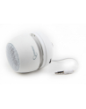 Gembird przenośny głośnik z wbudowaną baterią (MP3, telefon GSM, laptop) biały - nr 1