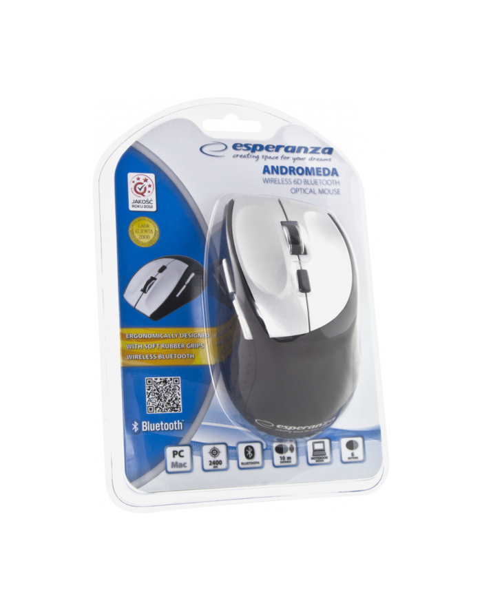 Esperanza MYSZ BLUETOOTH OPTYCZNA EM123S ANDORMEDA 1000/1600/2400DPI, 6D główny