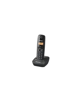 Panasonic KX-TG1611FXH Cordless phone, Black /  LCD / Memory 50 numbers / Memory for 50 incoming numbers /  (10levels) Auto-repeat, ringtone 12, selectable 16 tone / Wall-mount option