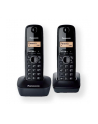 Panasonic KX-TG1612FXH  Cordless phone, Black /  LCD / Memory 50 numbers / Memory for 50 incoming numbers /  (10levels) Auto-repeat, ringtone 12, selectable 16 tone / Wall-mount option - nr 1