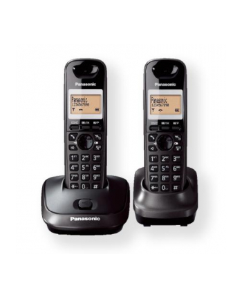 Panasonic KX-TG2512FXT Cordless phones, Black /  LCD display/ Memory 50 numbers / Memory for 50 incoming numbers / Auto-repeat, dialing station number, ringtone 10, selectable tone 32 /   MUTE, FLASH, HOLD functions  / SMS / Wall-mount option