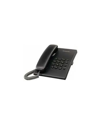 Panasonic KX-TS500FXB Corded phone, Black, Wall-mount option, Last Number Redial, Flash, Volume Control (6 levels), 3-Step Ringer Selector, Tone/Pulse nr 1