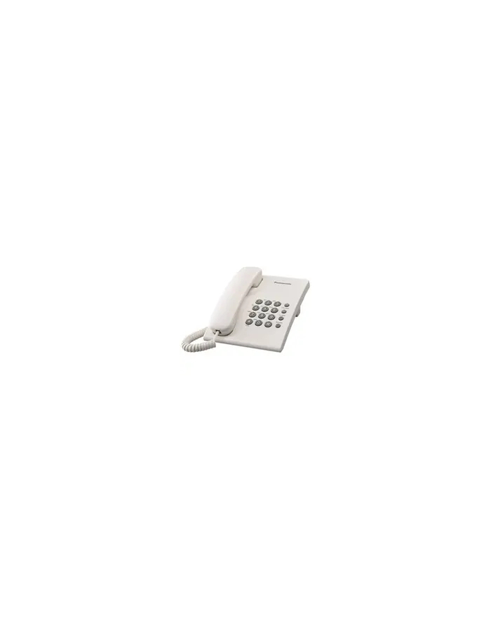 Panasonic KX-TS500FXW Corded phone, White, Wall-mount option, Last Number Redial, Flash, Volume Control (6 levels), 3-Step Ringer Selector, Tone/Pulse główny