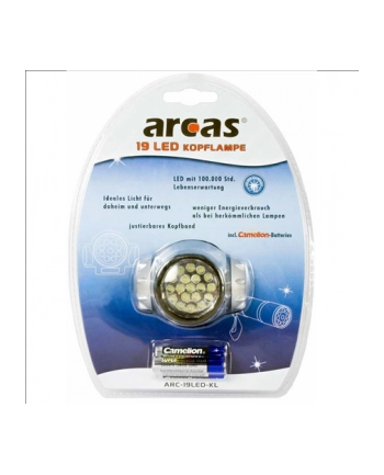 Camelion ARCAS 19 LED headlight incl. 3 x AAA batteries