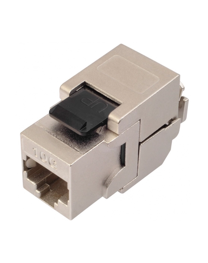 Solarix 10G keystone Solarix CAT6A STP RJ45 czarny samogwintująca główny