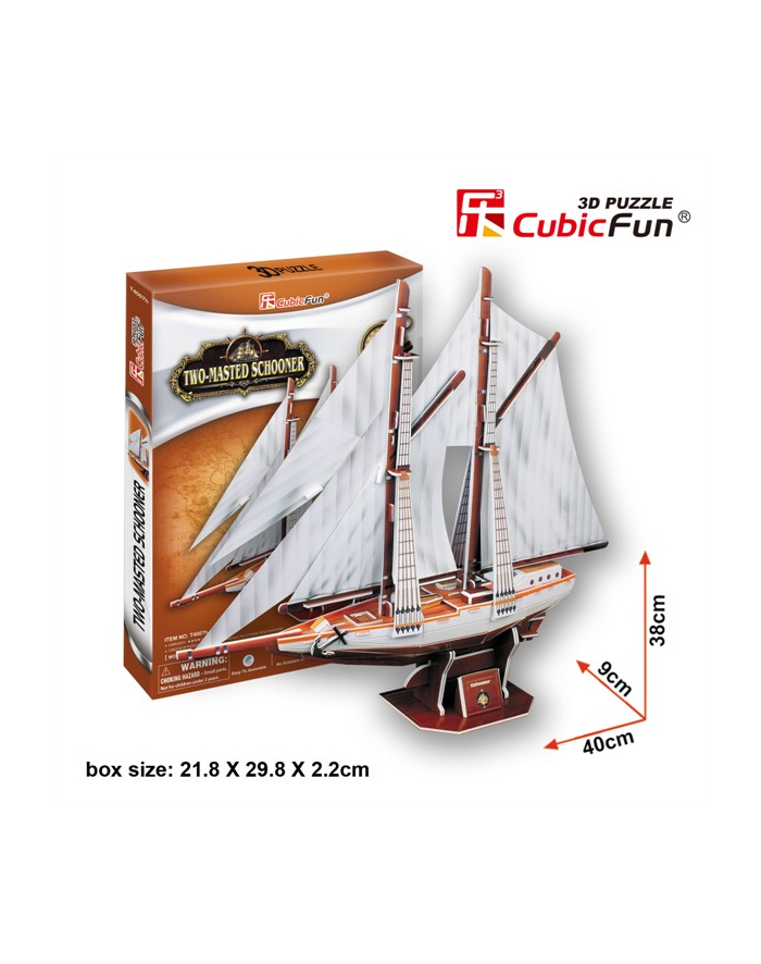 PUZZLE 3D TwoMastedschooner główny