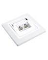 Solarix gniazdo 2 x CAT5e UTP RJ45 podtynkowy biały - nr 5