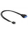 Delock Cable USB 3.0 płyta główna (F) > USB 2.0 płyta główna (M), 0.3m - nr 14