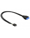 Delock Cable USB 3.0 płyta główna (F) > USB 2.0 płyta główna (M), 0.3m - nr 15