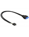 Delock Cable USB 3.0 płyta główna (F) > USB 2.0 płyta główna (M), 0.3m - nr 16