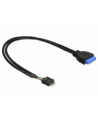 Delock Cable USB 3.0 płyta główna (F) > USB 2.0 płyta główna (M), 0.3m - nr 24