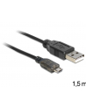 Delock kabel USB micro AM-MBM5P 2.0 + wskaźnik ładowania LED, 1.5M - nr 19