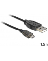 Delock kabel USB micro AM-MBM5P 2.0 + wskaźnik ładowania LED, 1.5M - nr 27