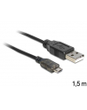 Delock kabel USB micro AM-MBM5P 2.0 + wskaźnik ładowania LED, 1.5M - nr 29