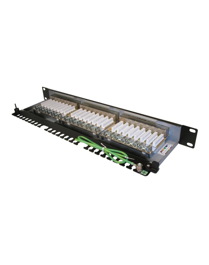 Solarix patch panel 24 x RJ45 CAT6 STP czarny 1U główny