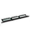 Solarix 19'' patch panel UTP CAT5E 24xRJ45 vyvaz.lištou czarny z 0,5 U - nr 3