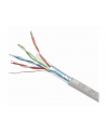 Gembird kabel instalacyjny skrętka FTP, 4x2, kat. 5e, drut AL-CU, 100m, szary - nr 15