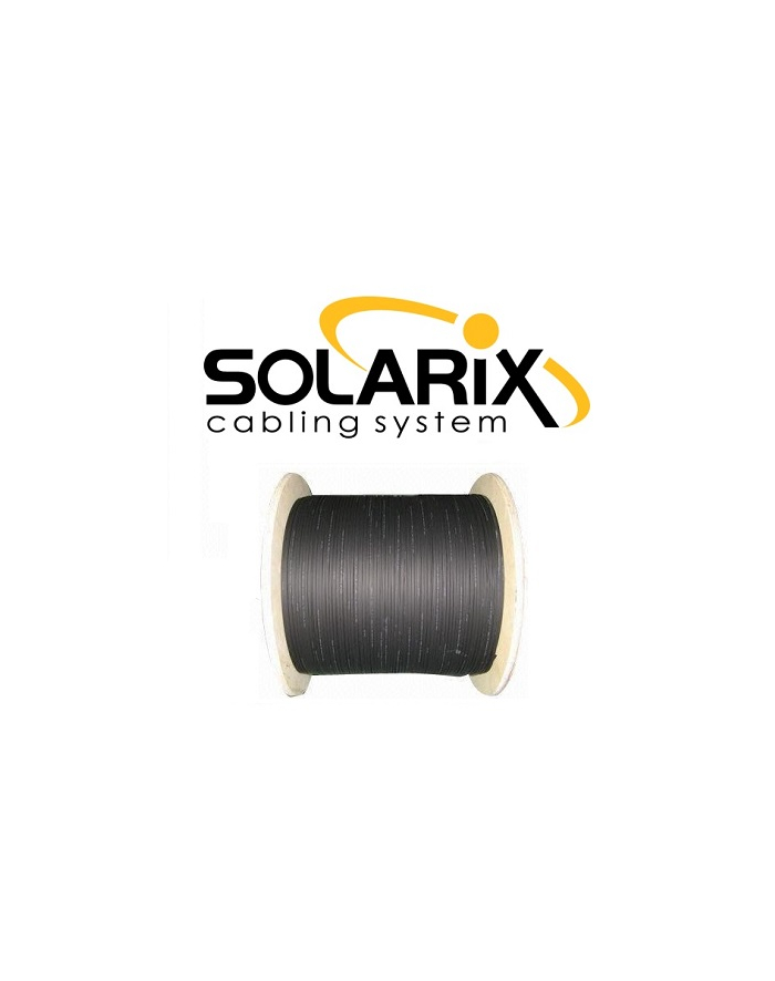 DROP1000 uniwersalny kabel Solarix 4vl 9/125, 3,6mm LSZH, czarny, G.657A, 500m główny