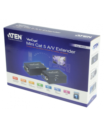 ATEN VE-022 Mini Cat 5 A/V Extender