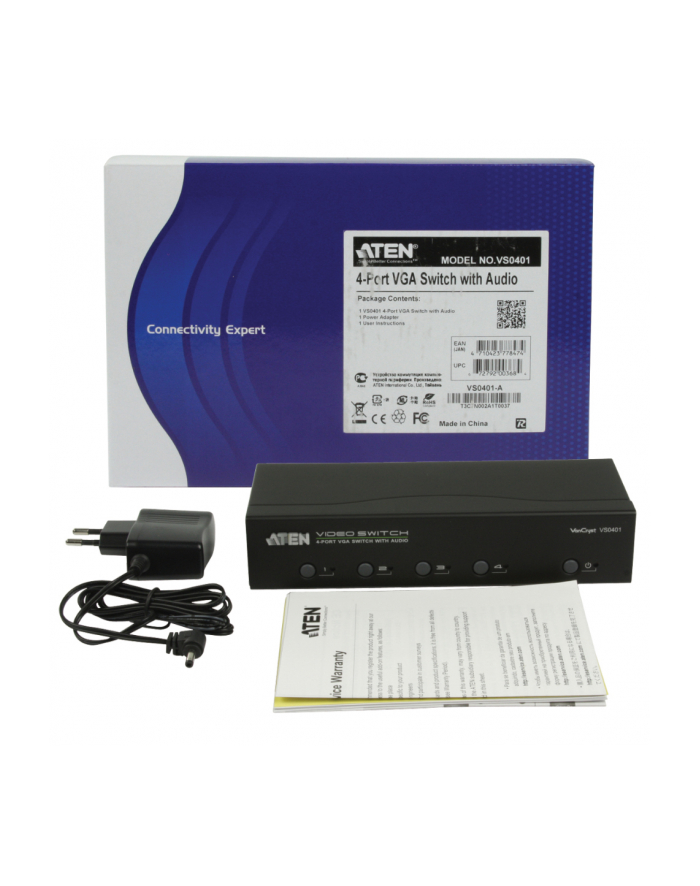 ATEN VS0401 4-Port VGA Switch with Audio główny