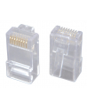Solarix modular plug 8p8c CAT6 folded, unshielded, for wire (100p) - nr 1