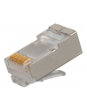 Solarix modular plug 8p8c CAT6 folded shielded for wire (100p) - nr 1