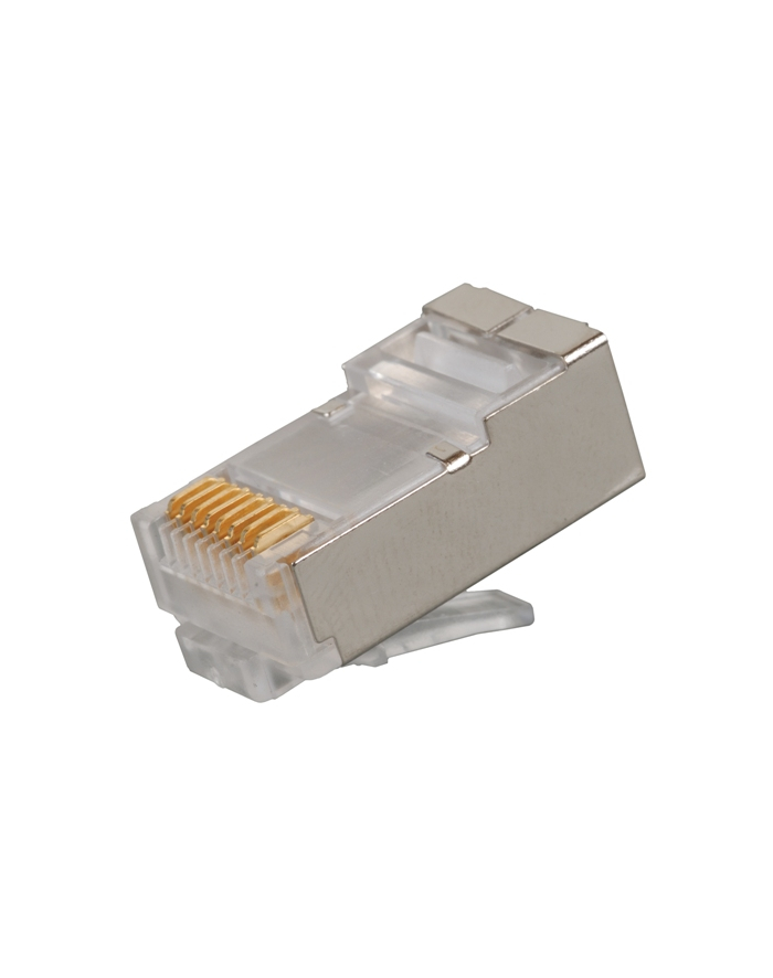 Solarix modular plug 8p8c CAT6 folded shielded for wire (100p) główny