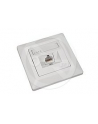 Solarix outlet CAT6 UTP 1 x RJ45 podtynkowy biały - nr 2