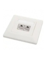 Solarix gniazdo 2 x CAT5e STP RJ45 podtynkowy biały - nr 5