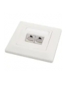 Solarix outlet CAT6 UTP 2 x RJ45 podtynkowy biały - nr 8