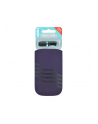 4World Uniwersalne Etui wsuwane GSM, welur, 12.5x6.2cm, purpurowe, fale - nr 2